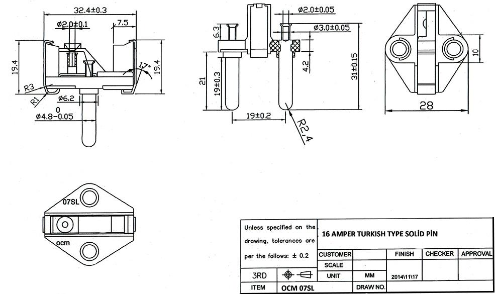 O.C.M-07 SL Fiş Karkası